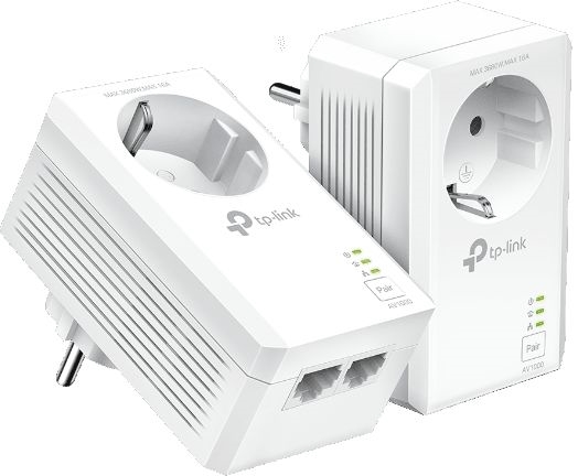 TP-Link AV1000 2-poorts Gigabit Passthrough Powerline Starterset