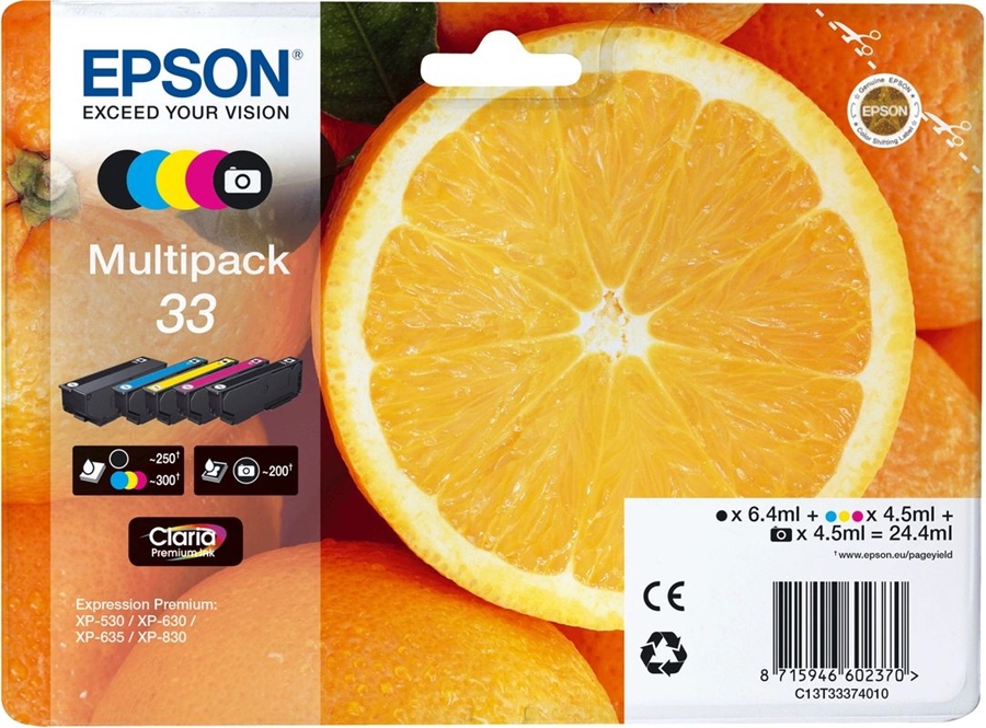 Epson C13T33374021 inkt multipack 33
