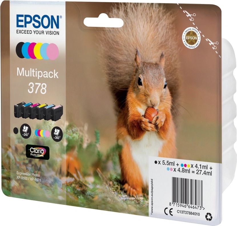 Epson C13T37884020 inkt multipack 378