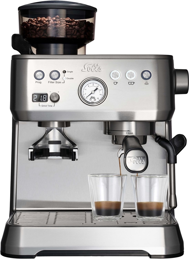 Solis 1019 Grind & Infuse Perfetta Pistonmachine - Espressomachine - RVS
