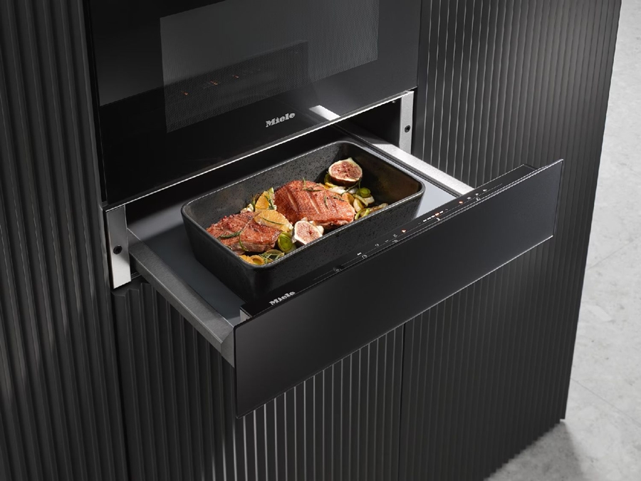 Miele ESW 7010 Obsidiaanzwart Greeploze Gourmet Warmhoudlade