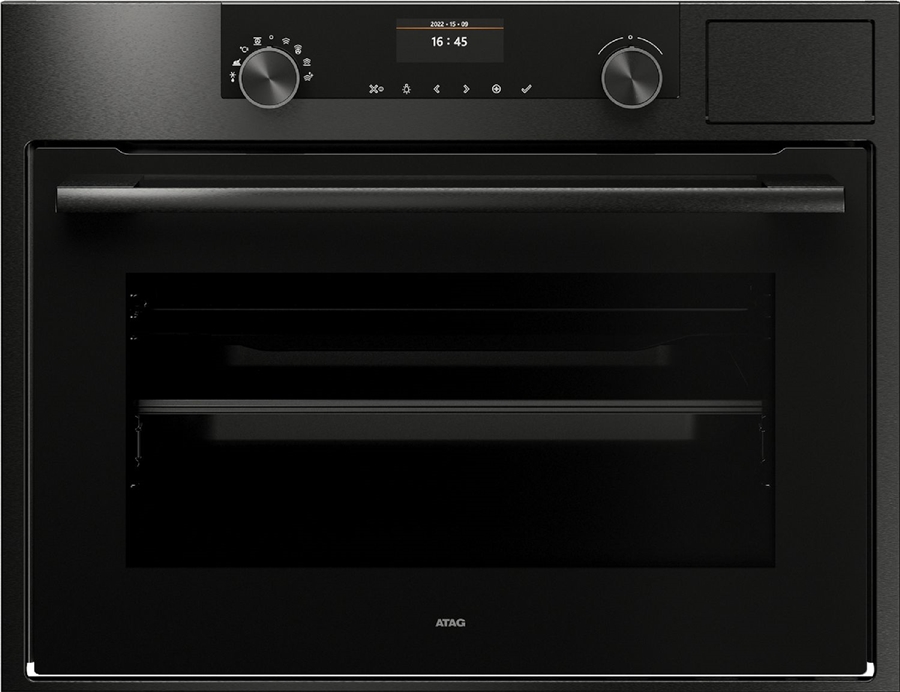 ATAG CS46121C Inbouw Combi Stoomoven met Kleurendisplay - Black Steel