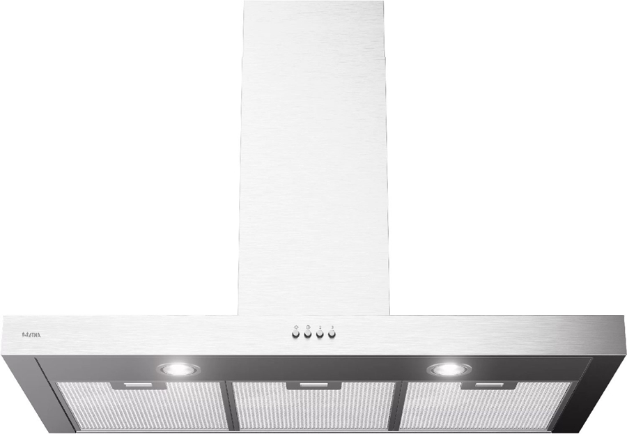 ETNA AB290RVS Blokmodel Schouwkap - 90 cm - RVS