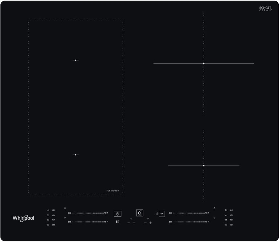Whirlpool WL S7960 NE Inductiekookplaat - 4 Zones - FlexiCook