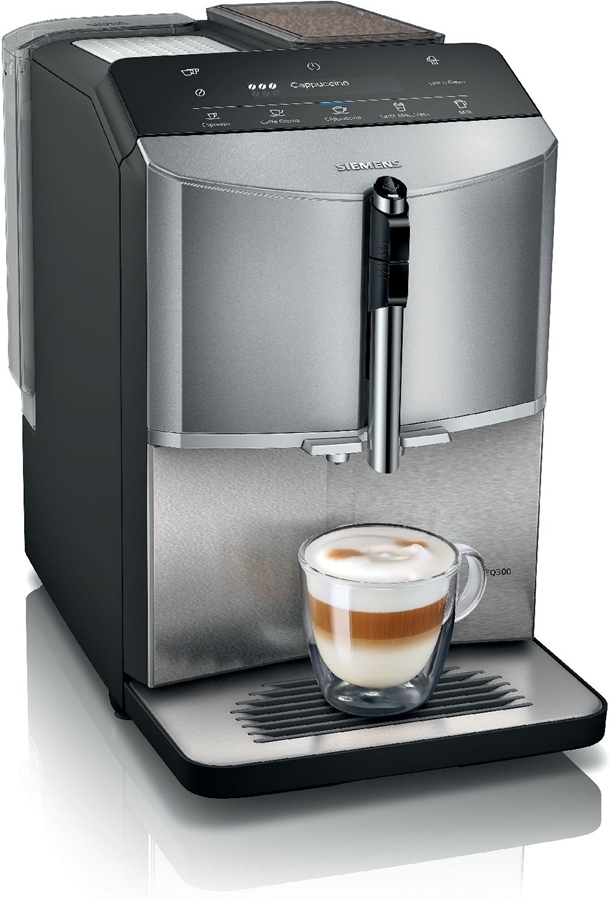 Siemens TF305E04 EQ300 Volautomatische Koffiemachine - Metallic Diamant Titanium - RVS