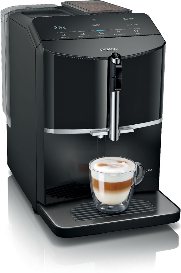 Siemens TF301E19 EQ300 Volautomatische Koffiemachine - Piano Zwart