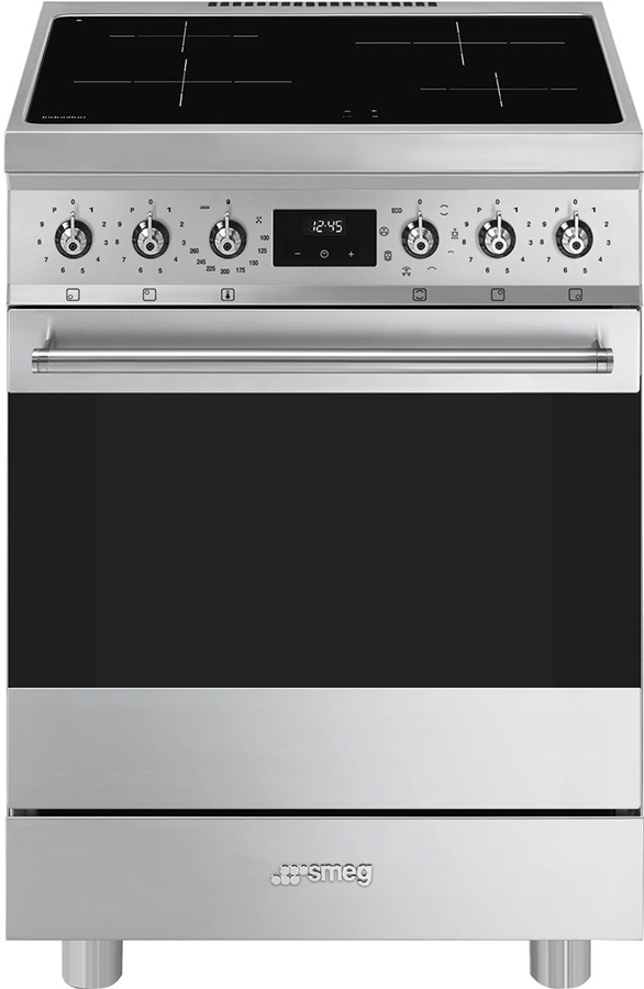 SMEG C6IMXM2 Classici Esthetisch Fornuis met Inductie Kookplaat - 60 x 60 cm - Zilvergrijs