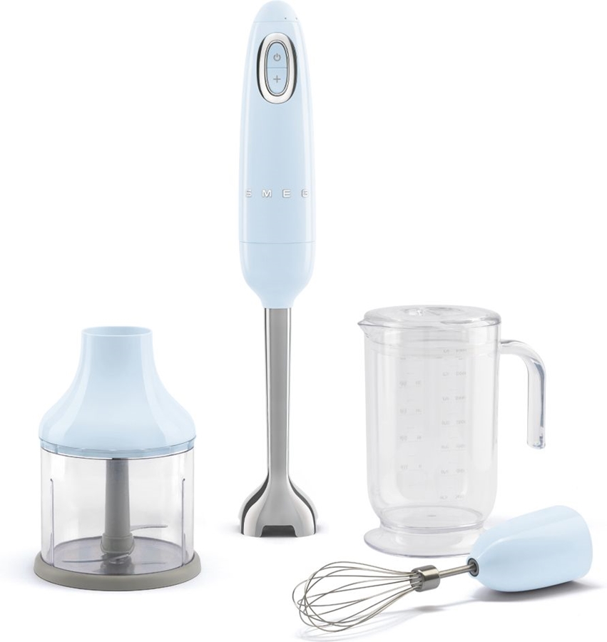 SMEG HBF03PBEU Staafmixer - Pastelblauw met Accessoires