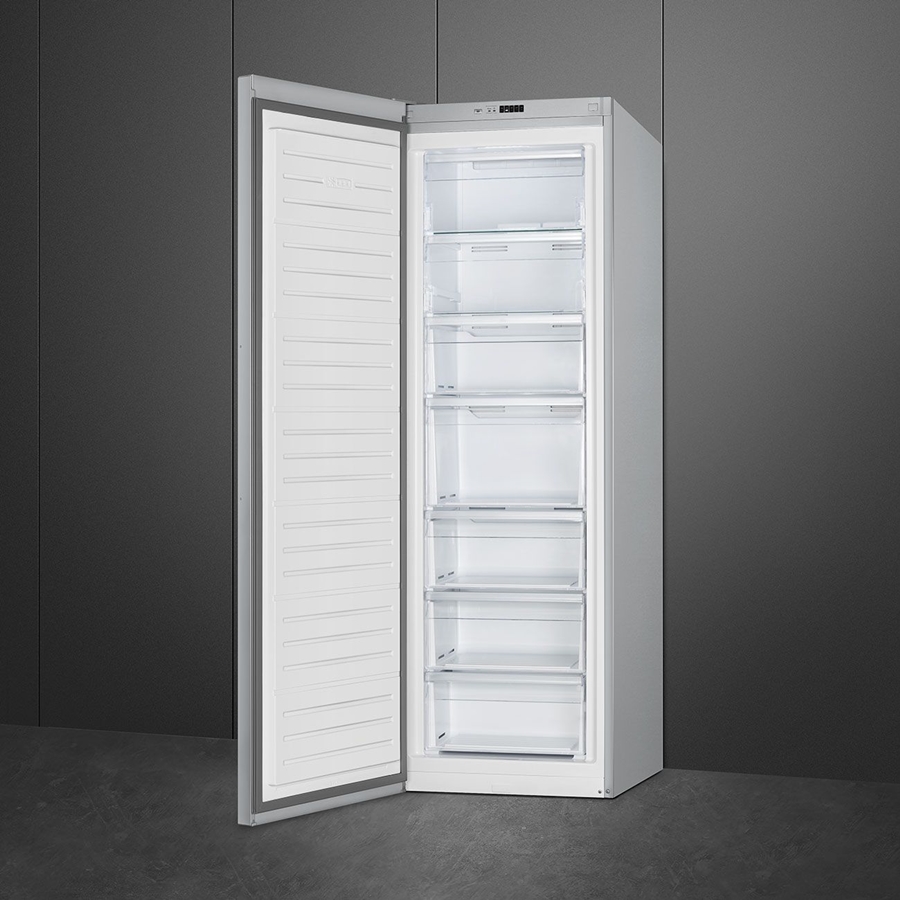 SMEG FF18EN2HX Universeel Esthetisch Vrijstaande Vriezer - Enkeldeurs