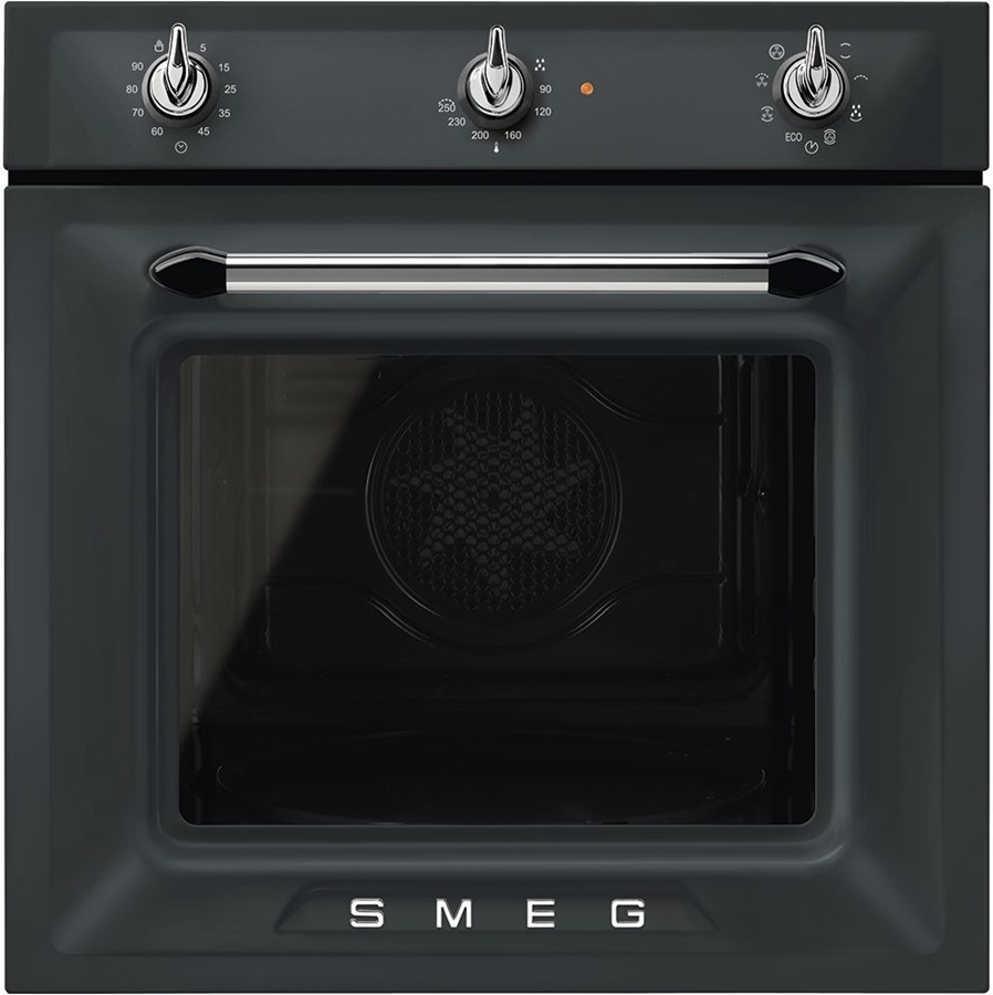 SMEG SF69M3TNO Victoria Esthetisch Thermogeventileerde Inbouw Oven - 60 cm - Mat Zwart