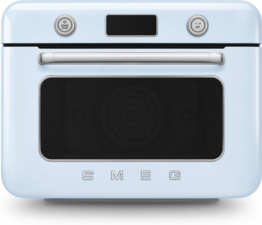SMEG COF01PBEU Vrijstaande Combi Stoomoven 50's Style - Pastelblauw