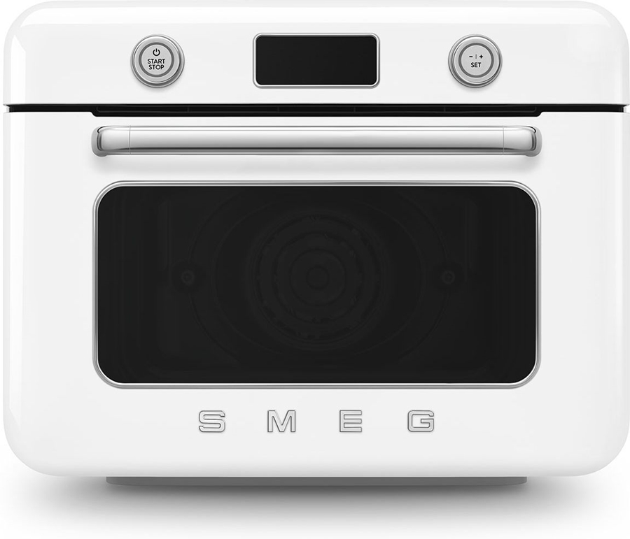 SMEG COF01WHEU Vrijstaande Combi Stoomoven 50's Style - Glanzend Wit