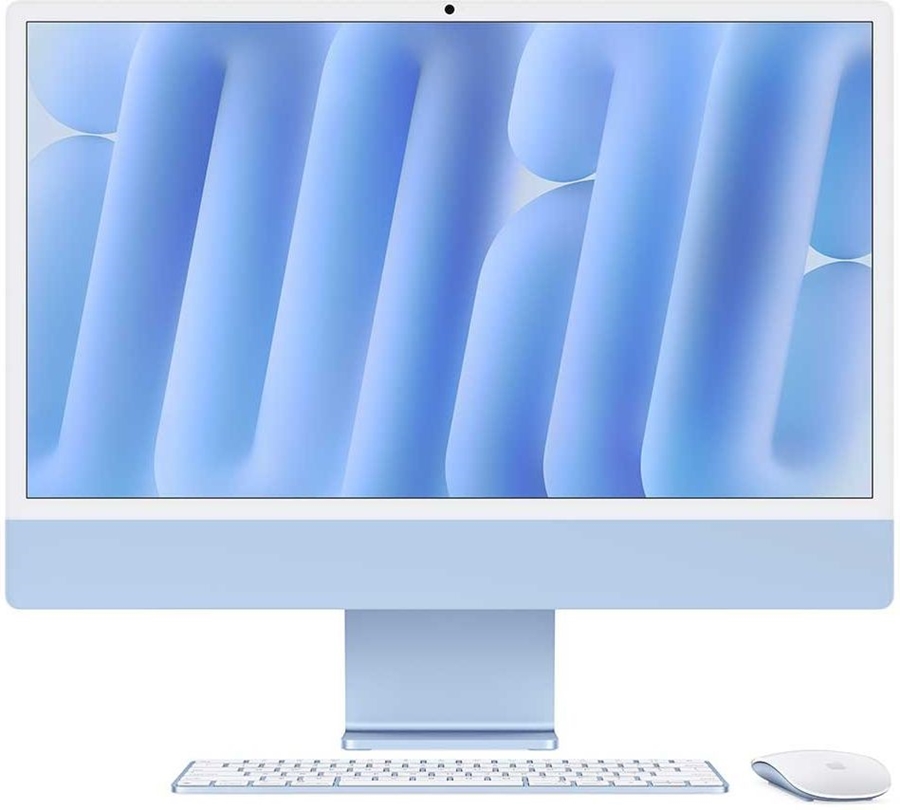 Apple iMac 24" Blauw (2024) - M4 chip, 10 CPU/GPU, 24GB/512GB SSD