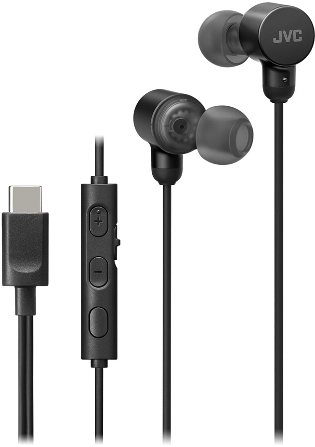 JVC HA-FR29UC bedrade in-ear oordopjes - Zwart