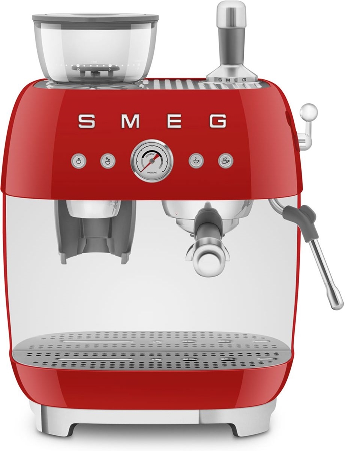 SMEG EGF03RDEU Handmatige Espressomachine 50's Style - Rood