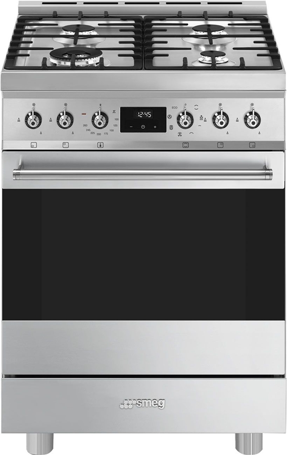 SMEG C6GMXNLK2 Classici Gasfornuis met Elektrische Oven - RVS