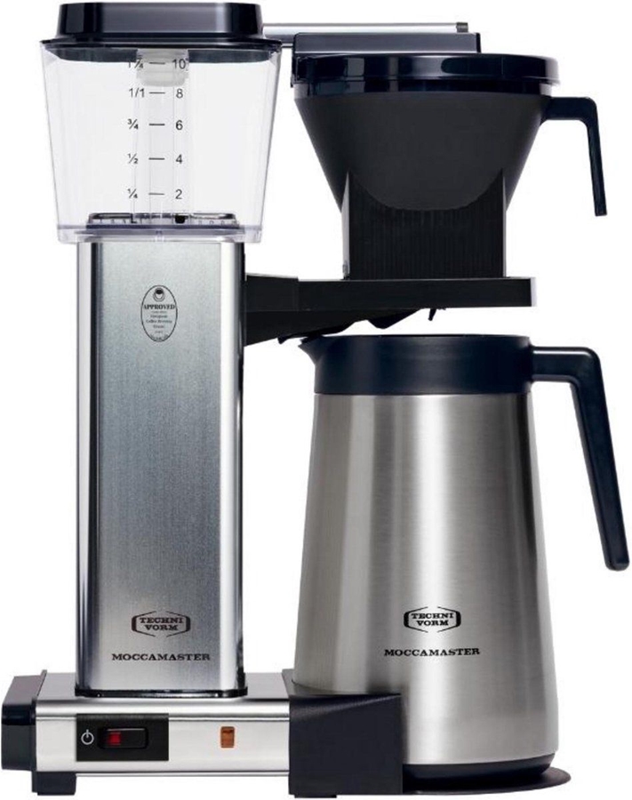 Moccamaster KBGT Polished Silver Koffiemachine met Thermoskan - Filterkoffie - Zilver