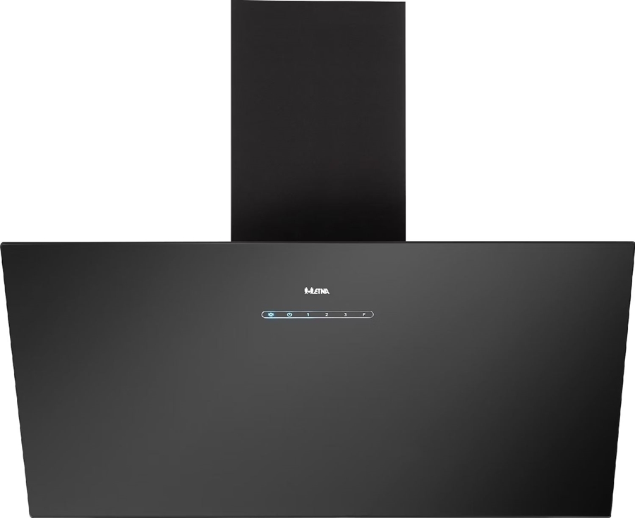 ETNA AD781ZT Inbouw Diagonale Schouwkap - Zwart