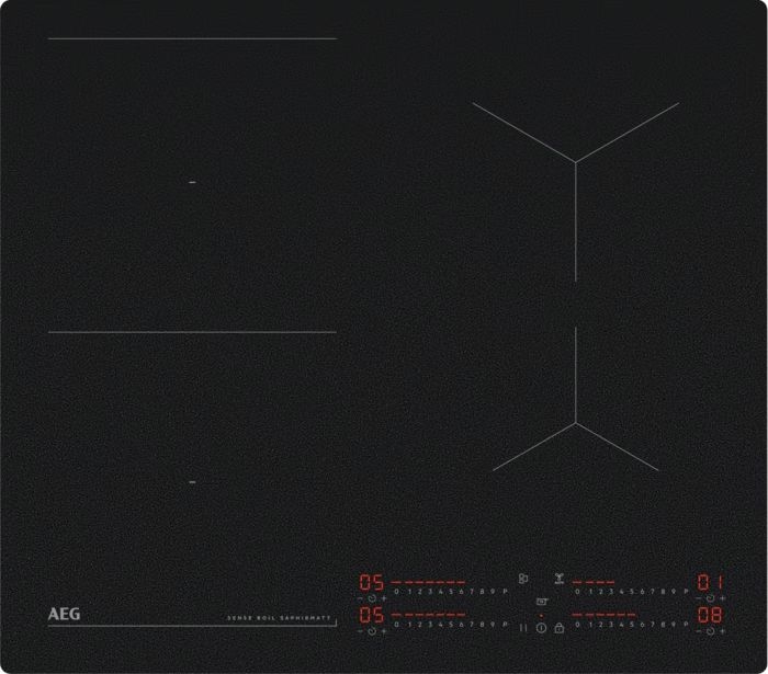 AEG TI64IB1BIZ SaphirMatt 7000 Serie Inbouw Inductiekookplaat - 60 cm