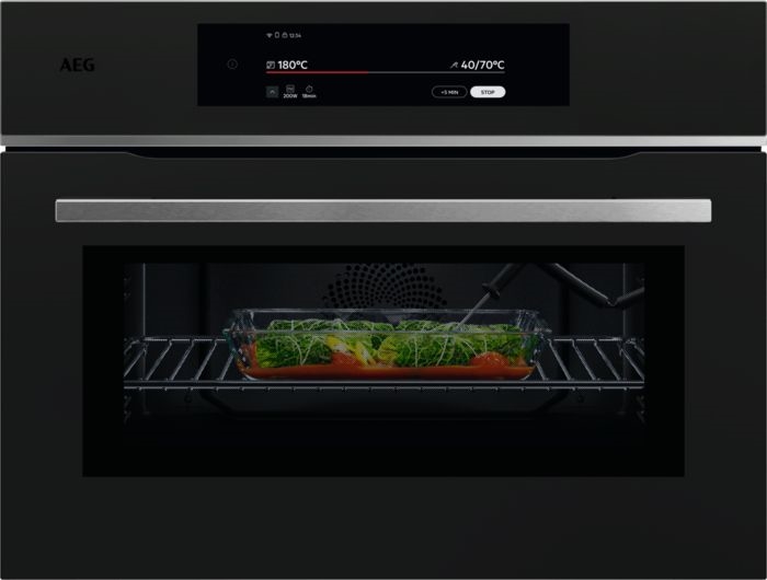 AEG TKK8N821T 9000 ProAssist CombiQuick - Heteluchtoven met Magnetron