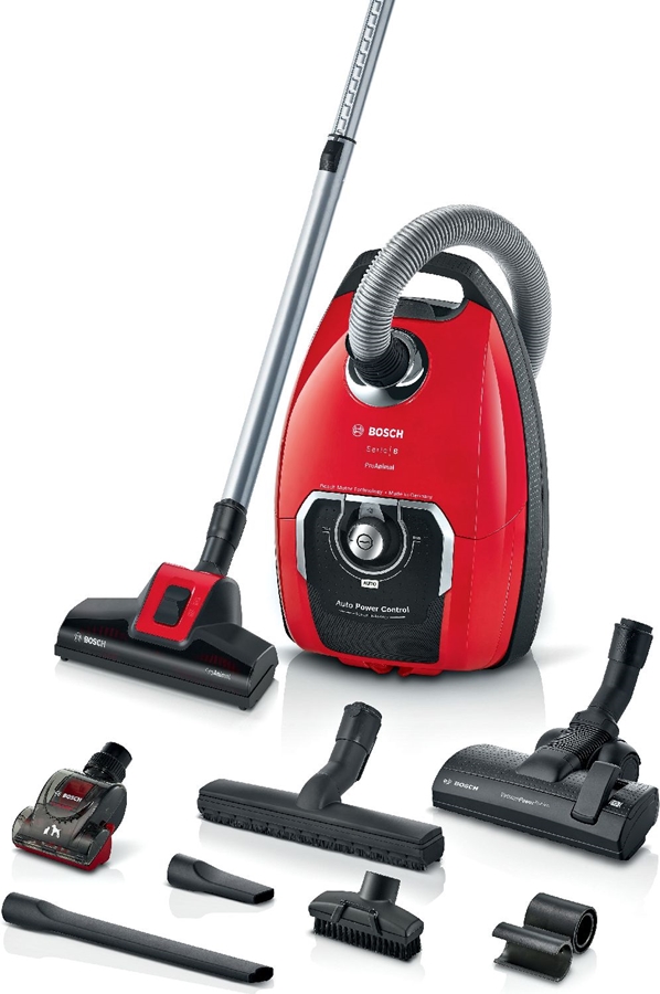 BOSCH BGB8PET3A Serie 8 ProAnimal Stofzuiger met Zak - Rood