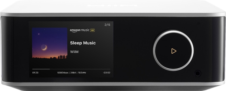 WiiM Ultra audio streamer zilver