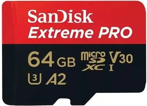 Sandisk Extreme PRO microSDXC 64GB + SD Adapter + 2 years RescuePRO