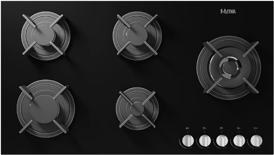 ETNA KGG890ZTA Gas-op-glas Inbouw Kookplaat