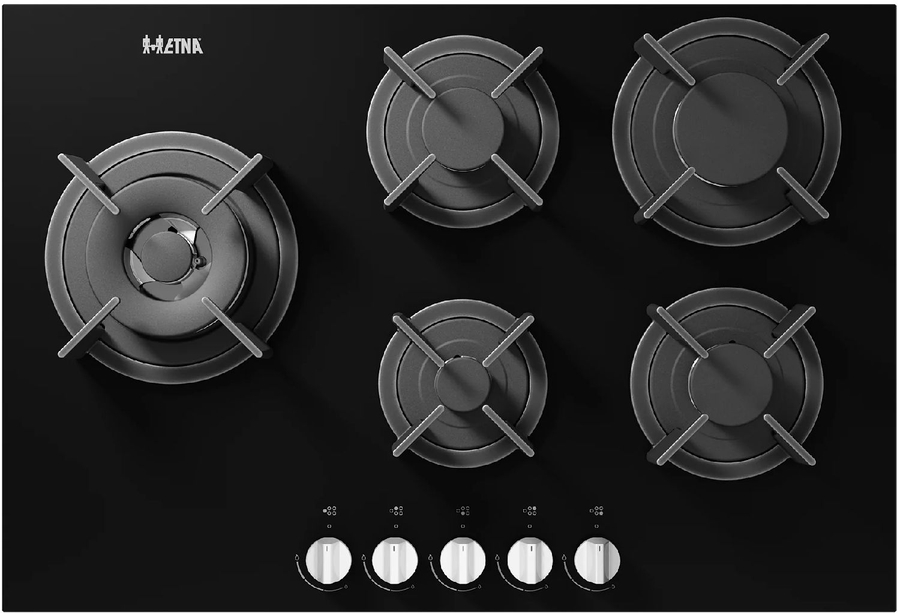 ETNA KGG870ZTA Gas-op-Glas Inbouw Kookplaat