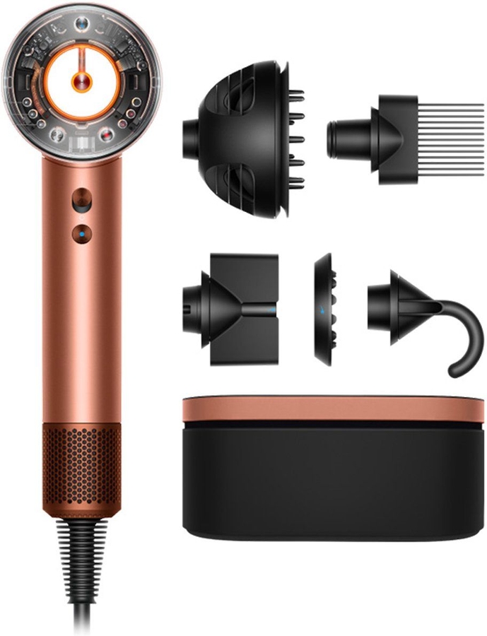 Dyson Supersonic Nural Curly & Coily Amber Silk / Pink Champagne