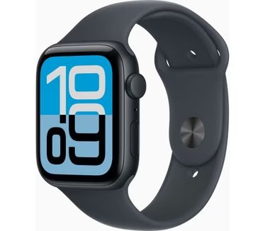 Apple Watch SE 3 44mm GPS Sportband M/L Zwart