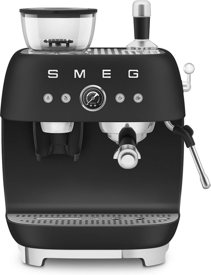 SMEG EGF03BLMEU Handmatige Espressomachine 50's Style - Mat Zwart