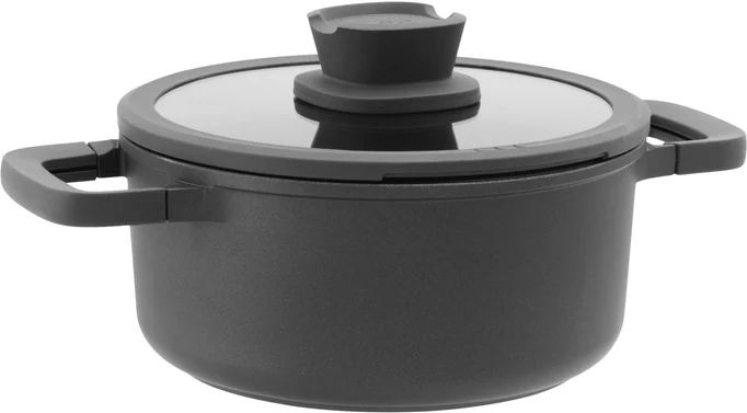 BergHOFF LEO Stone+ Kookpan met Deksel - 20 cm