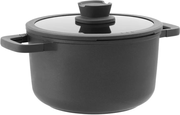 BergHOFF LEO Stone+ Kookpan met Deksel - 24 x 14cm