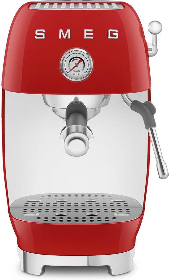 SMEG ECF03RDEU 50's Style Handmatige Espressomachine - Rood