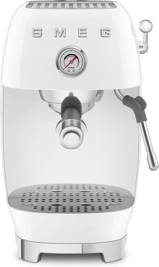 SMEG ECF03WHEU 50's Style Handmatige Espressomachine - Wit