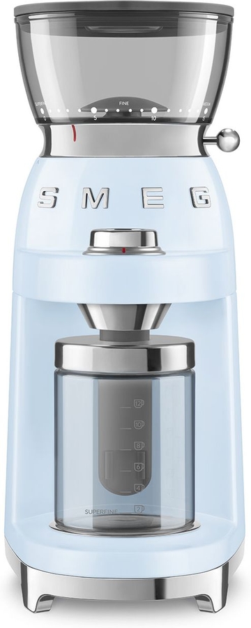 SMEG CGF03PBEU 50's Style Koffiemolen - Pastelblauw
