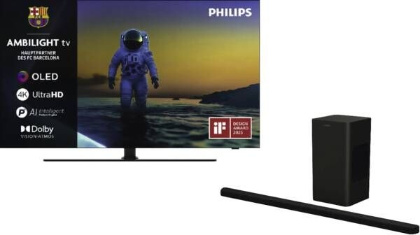 EP:Bundel Philips 65OLED850/12 4K TV & TAB8200 Soundbar