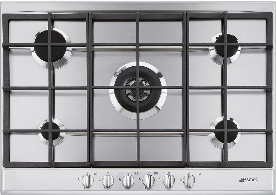 SMEG P272XGHNLK Inbouw Gas Kookplaat