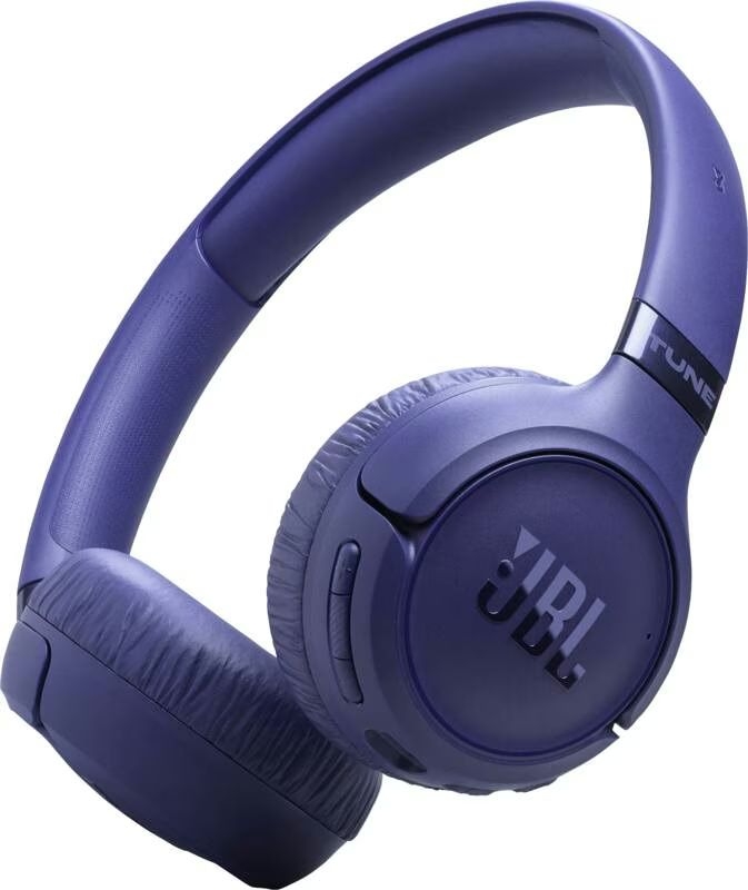 JBL Tune 680NC Blauw Draadloze On-Ear Koptelefoon met Adaptive Noise Cancelling