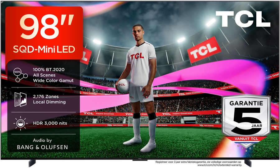 TCL 98MSQLED85L SQD Mini LED 4K TV (2026)