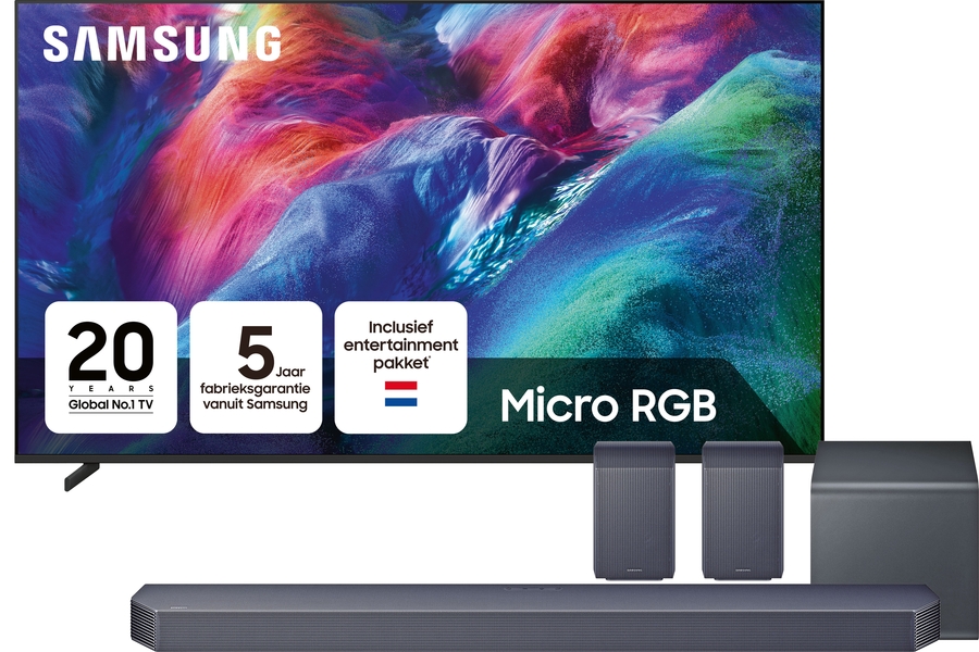 Samsung 65" Micro RGB 4K R86H + Q-series Soundbar HW-Q930H (2026) Bundel