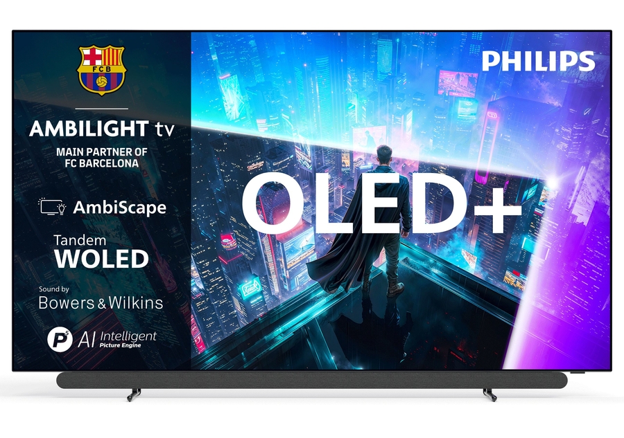 Philips 48OLED911 4k OLED+ Ambilight TV 48 inch (2026) - geluid van Bowers & Wilkins