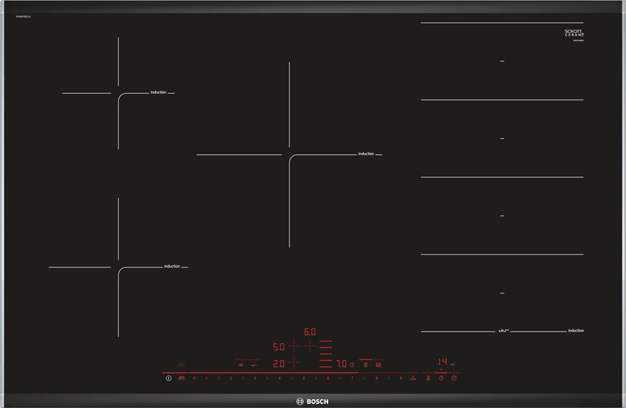 BOSCH PXV875DC1E Serie 8 Opbouw Inductiekookplaat