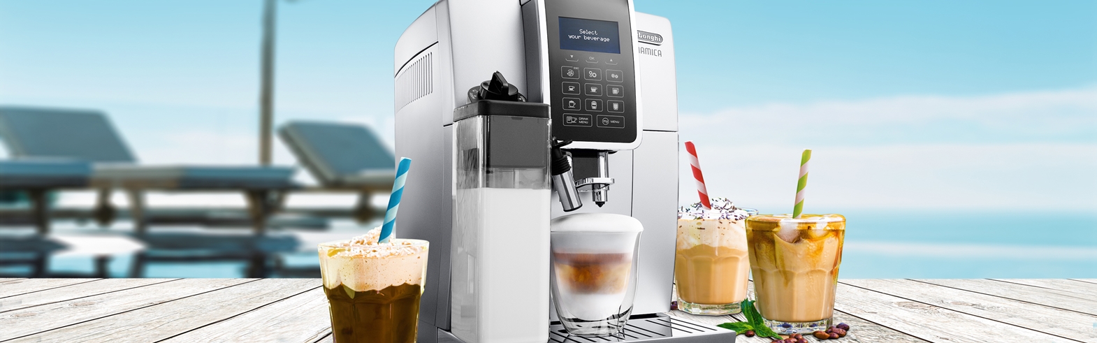 De’Longhi Espressomachine | ijsmachine + receptenboek cadeau