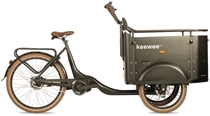 Keewee Bakfiets Deluxe 470 Wh Zwart