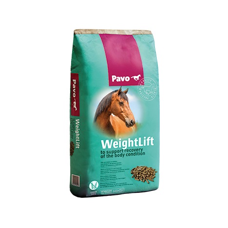Pavo WeightLift_20KG_Grovfoderpellets för att stötta hästkroppens återhämtning och viktökning