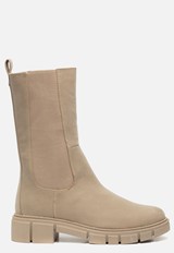 Marco Tozzi Chelsea boots taupe Synthetisch