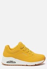 Skechers Uno Stand On Air sneakers geel Textiel