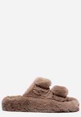 Colors of California Pantoffels taupe Textiel